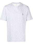 Brunello Cucinelli Logo Cotton T Shirt