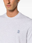 Brunello Cucinelli Logo Cotton T Shirt