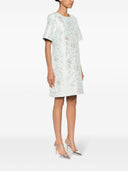 Parosh Lurex Jacquard Short Dress