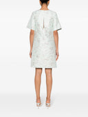 Parosh Lurex Jacquard Short Dress
