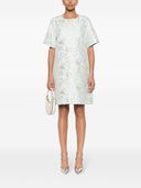 Parosh Lurex Jacquard Short Dress