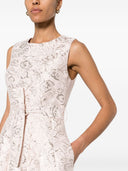 Parosh Lurex Jacquard Short Dress
