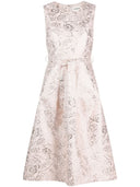 Parosh Lurex Jacquard Short Dress
