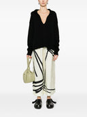 Daniela Gregis Wide Leg Printed Silk Trousers