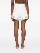 Zimmermann Lace Trimmed Linen Shorts