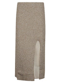 Circus Hotel Viscose Midi Skirt