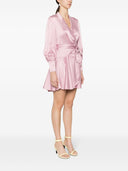 Zimmermann Silk Wrap Mini Abito
