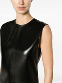 Saint Laurent Leather Mini Dress