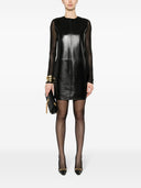 Saint Laurent Leather Mini Dress
