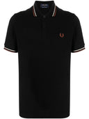 Polo di cotone del logo Fred Perry