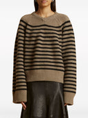 Khaite Nalani Striped Cashmere Jumper