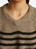 Khaite Nalani Striped Cashmere Jumper