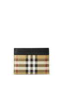 Burberry Check Motif Card Case