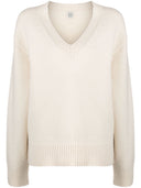 Toteme Pre Wool And Cashmere Blend V Necked Jumper