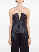 Ferragamo Satin Sleeveless Top