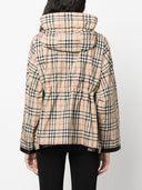 Burberry检查图案连帽外套