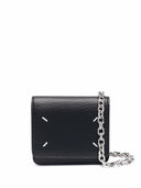 Maison Margiela Four Stitches Leather Wallet On Chain