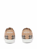 Burberry Check Motif Cotton Sneakers
