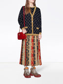 Gucci Cruise Gg Lamé Cotton Cardigan
