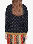 Gucci Cruise Gg Lamé Cotton Cardigan