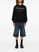 Alexander Mc Queen Graffiti Organic Cotton Sweatshirt