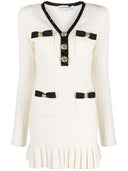Self Portrait Structured Knit Mini Dress