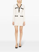 Self Portrait Structured Knit Mini Dress