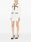 Self Portrait Structured Knit Mini Dress