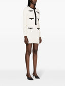 Self Portrait Structured Knit Cropped Cardigan