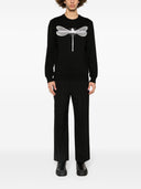 Alexander Mc Queen Dragonfly Print Organic Cotton Sweatshirt