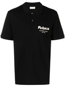 Alexander MC Queen Graffiti Baumwoll Polo -Hemd