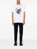 Alexander Mc Queen Skull Print Organic Cotton T Shirt