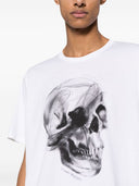 Alexander Mc Queen Skull Print Organic Cotton T Shirt