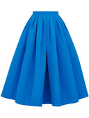 Alexander Mc Queen Pleated Flared Midi Skirt
