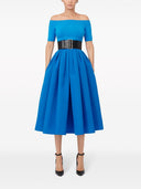 Alexander Mc Queen Pleated Flared Midi Skirt