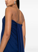 Alexander Mc Queen Draped Bustier Chiffon Long Dress