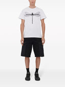Alexander Mc Queen Dragonfly Print Organic Cotton T Shirt