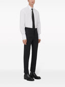 Alexander Mc Queen Straight Leg Pinstripe Wool Trousers