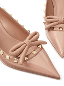 Valentino Garavani Rockstud Bow Leather Pumps