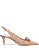 Valentino Garavani Rockstud Bow Leather Pumps