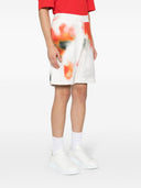 Alexander Mc Queen Obscure Flower Cotton Shorts