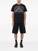 Alexander Mc Queen Exploded Charm Cotton T Shirt