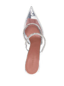 Amina Muaddi Gilda Glass Pvc Heel Mules