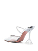 Amina Muaddi Gilda Glass Pvc Heel Mules