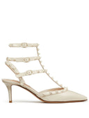 Valentino Garavani Rockstud Leather Slingback Pumps