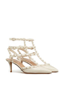 Valentino Garavani Rockstud Leather Slingback Pumps