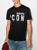Maglietta di cotone icon dsquared2
