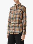 Burberry Check Motif Cotton Shirt