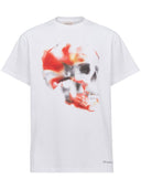 Alexander Mc Queen Skull Imprimer T-shirt en coton biologique