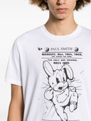 Ps By Paul Smith Rabbit Poster Print Cotton T Shirt